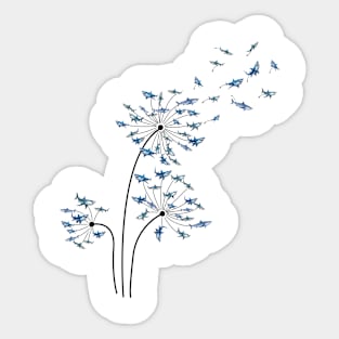 Shark Dandelion Shark Sticker